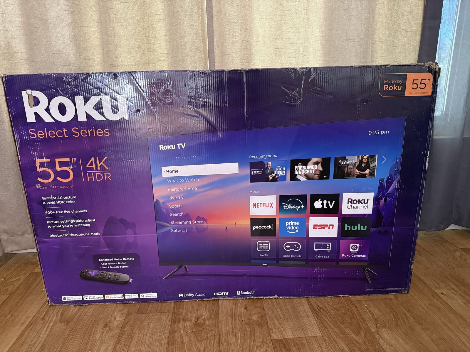New in Box Roku Select Series 55" 4K HDR Smart TV