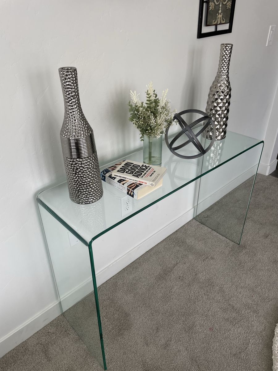 Modern Glass living room/Entryway Console table