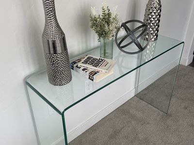 Modern Glass living room/Entryway Console table