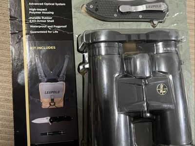 Leupold Rainier HD 10x42mm Binocular Kit with Pocket Knife & Harness