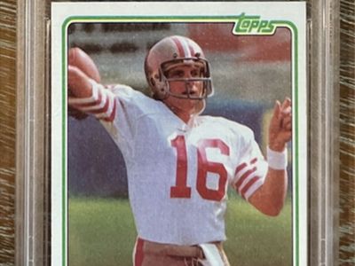 1981 Topps Joe Montana Rookie Card #216 PSA Graded NM 7 49ers QB Football