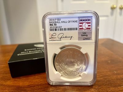 1 oz Baseball Hall Of Fame Silver Coin