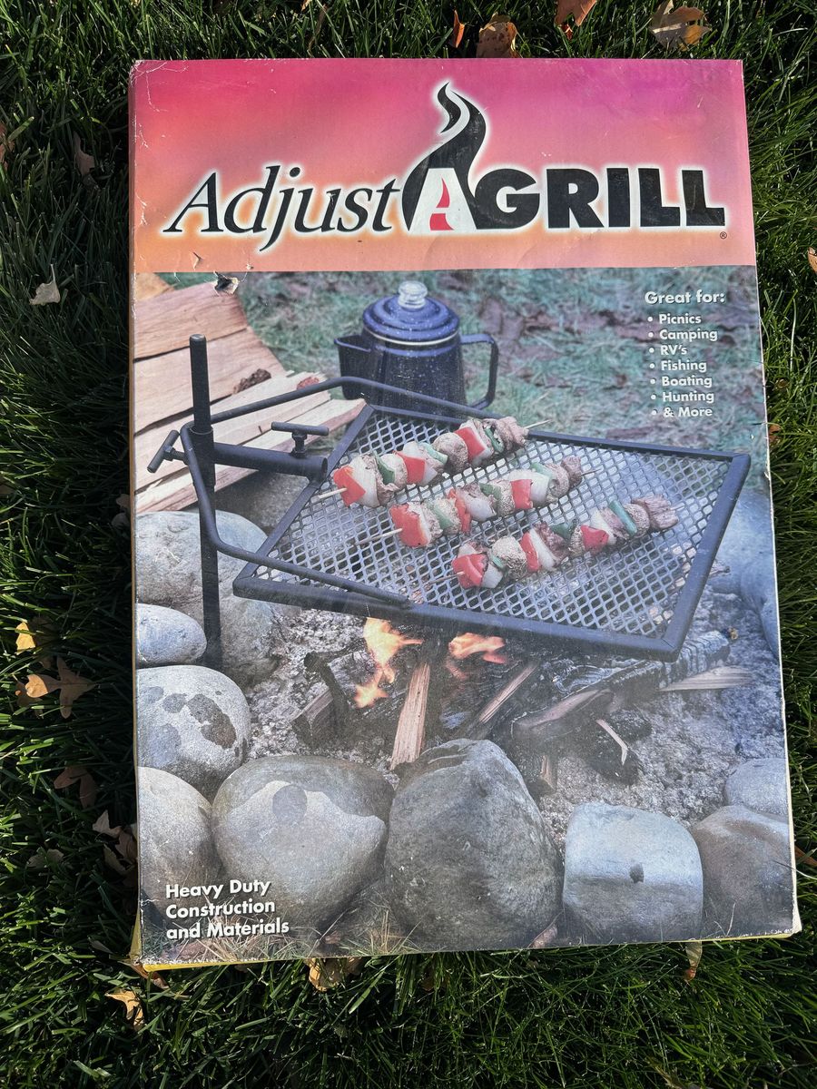 NEW Adjust-A-Grill Campfire Cooking System – Never Opened – Heavy Duty