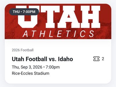 Utah vs. Idaho tickets-Aisle seats.