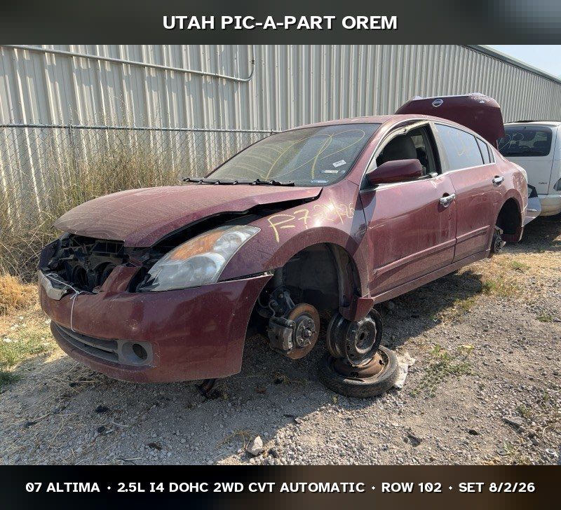 Just In! 2007 Nissan Altima Parts - UTPAP Orem