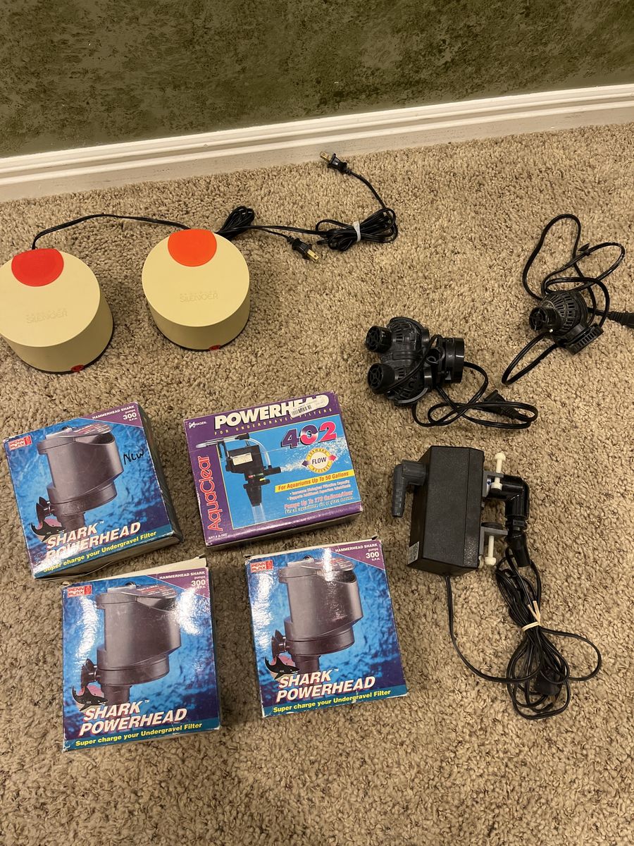 New old stock aquarium supplies