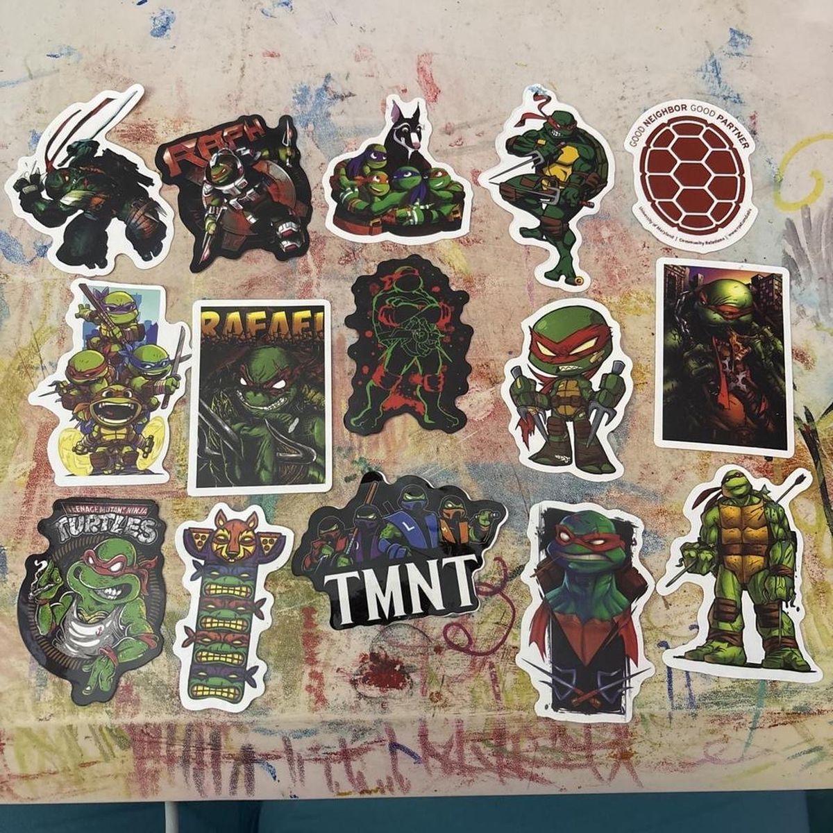 Teenage Mutant Ninja Turtles Sticker Lot - 15 Unique Designs, Unused Decals