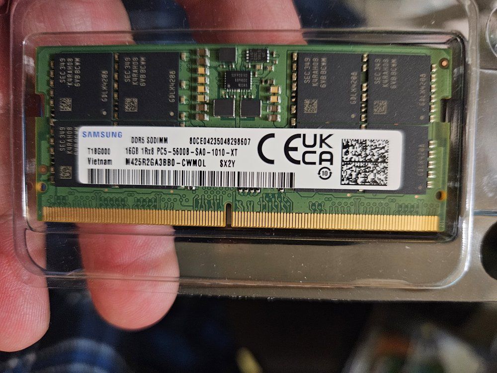 16 GB DDR5 ram 5600 mhz for laptop