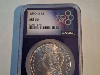 1899-O Morgan Silver Dollar NGC MS66 Graded Coin