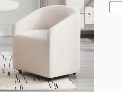 New Barrel Dining Room Chair with Swivel Casters