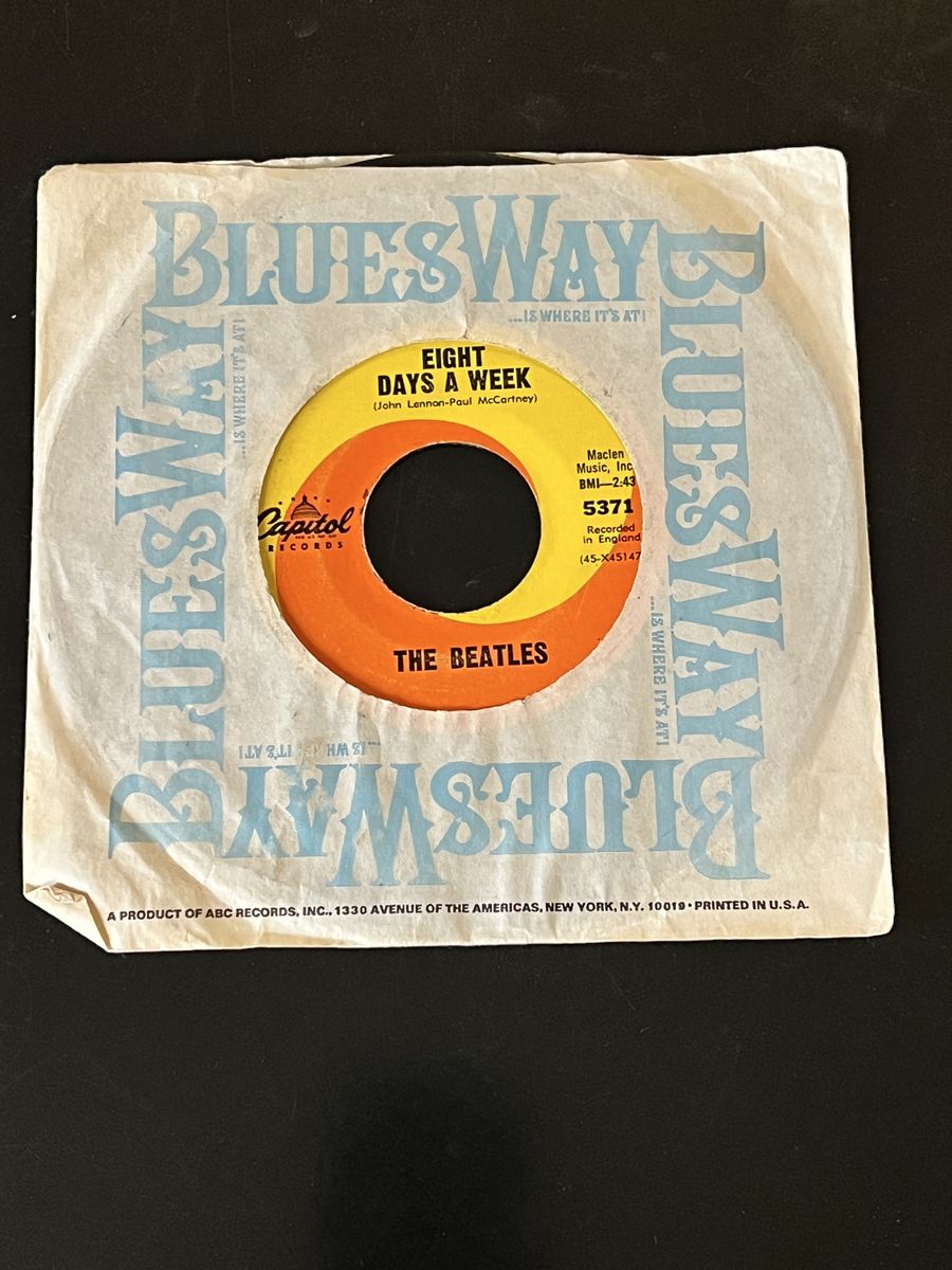 The Beatles - Eight Days A Week / I Don't Want To Spoil The Party 7" Vinyl 45 RPM Capitol 5371