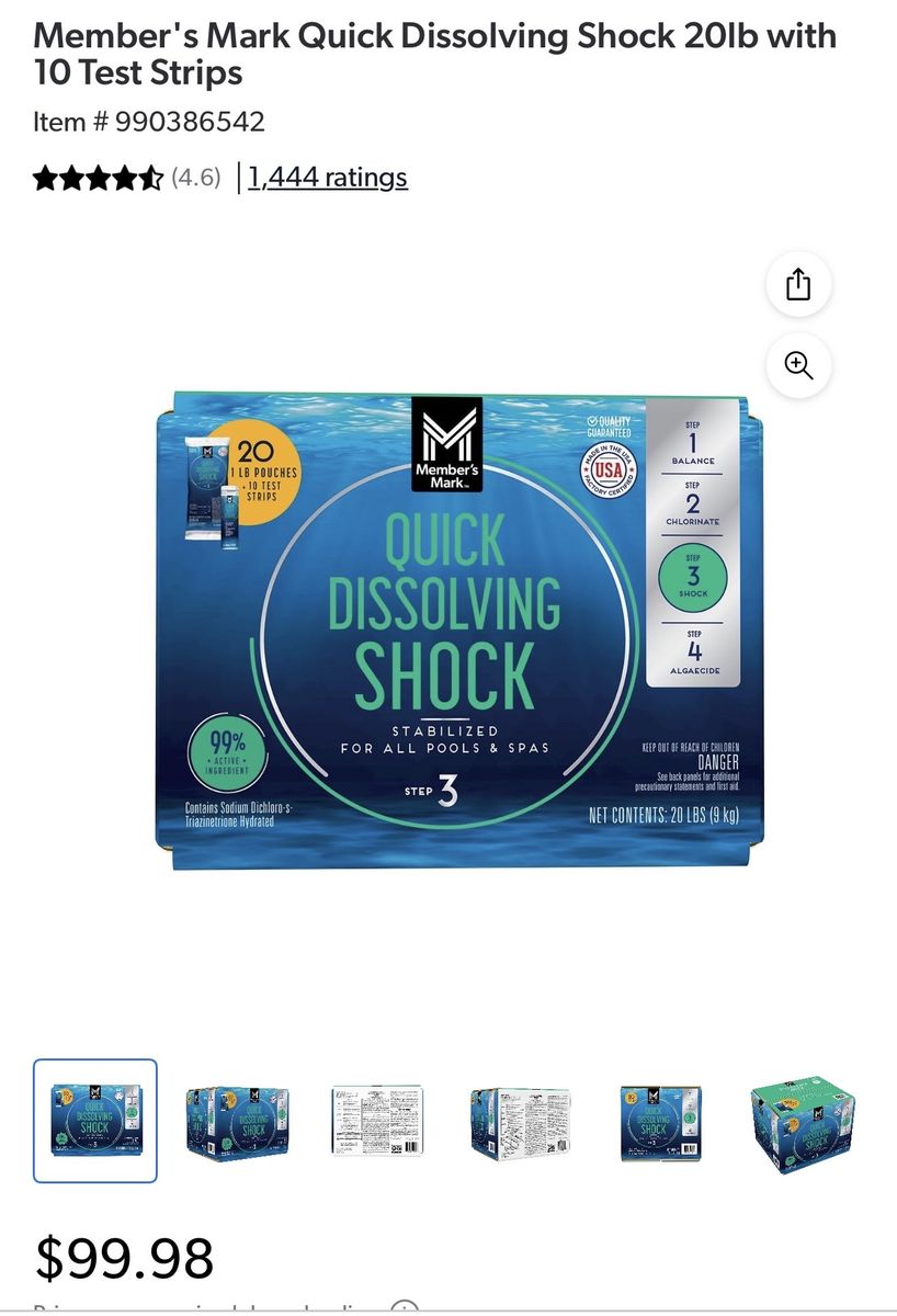 20 lbs Of Swimming Pool Shock Twenty 1-Pound Bags