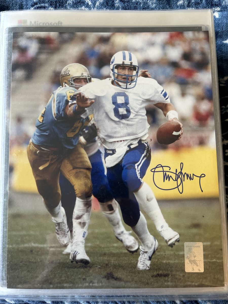 Steve Young BYU Autograph 8x10 COA Signed 8x10