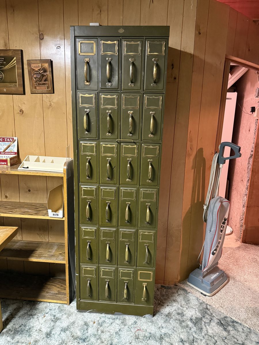 Industrial steel vertical filing cabinet/catalog