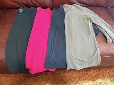 Women XL 3/4 Sleeve Shirts set of 4