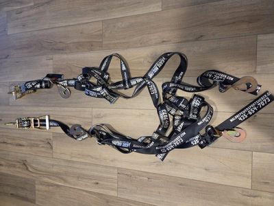 Heavy duty wheel craddle tie downs