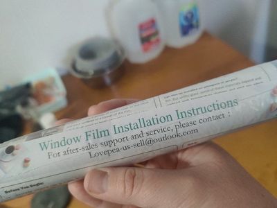 Lovepea frosted Privacy Window Film - Self-Adhesive Frosted Glass Decorative Cover, New