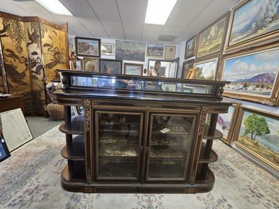 Antique Style Grand Display Cabinet / Credenza - 72x48x16 - OBO