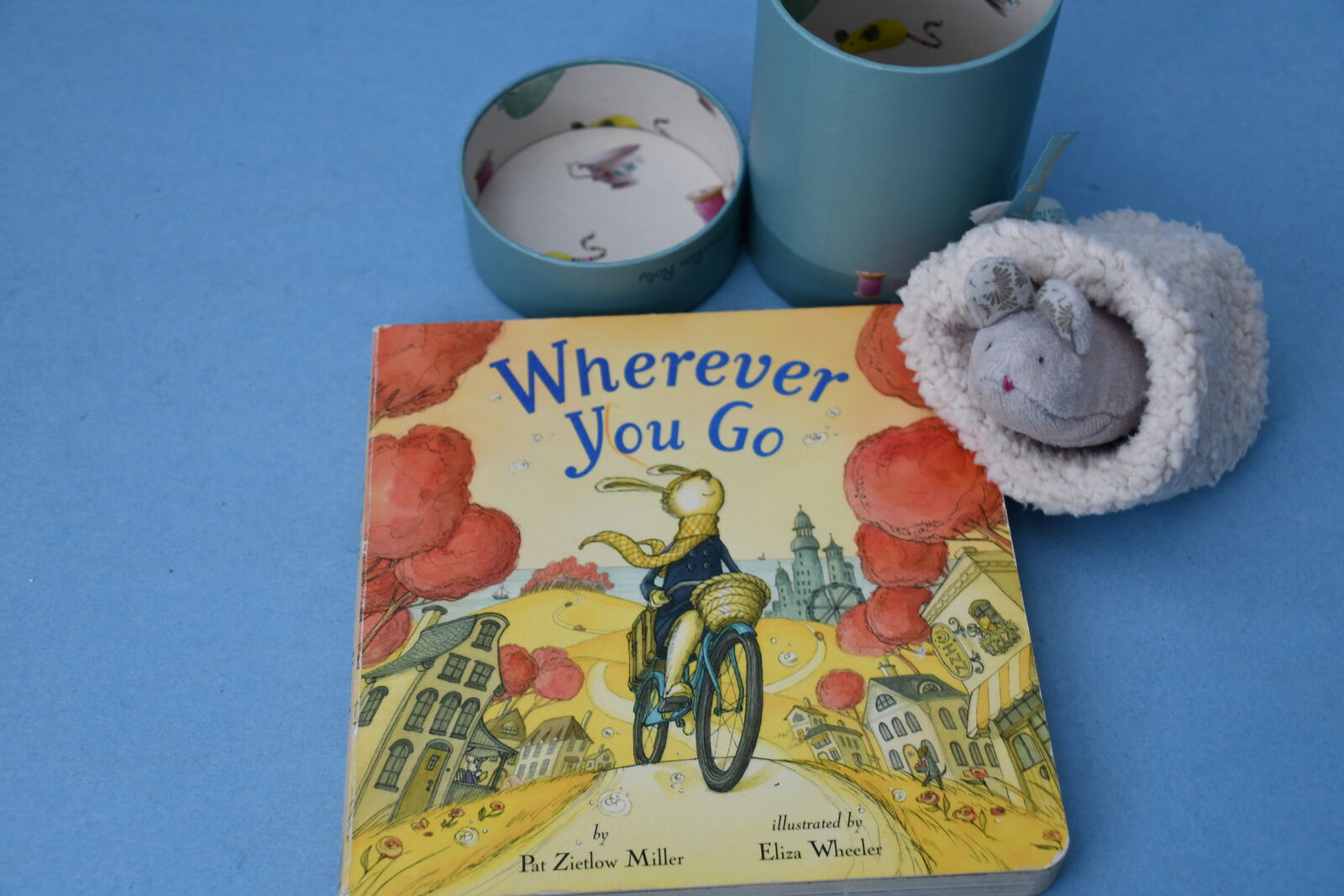 Set of a PLUSH MOUSE in HOUSE & a "WHEREVER YOU GO" BOARD BOOK ~ ALL FOR $5