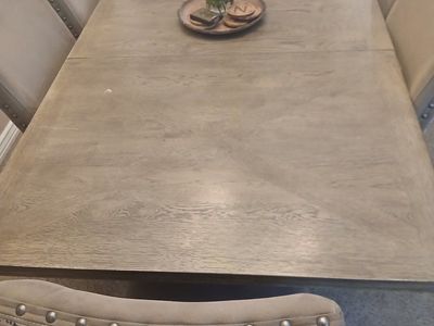 Dining table and chairs