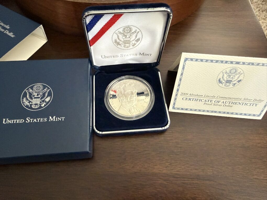 2009 Licoln 1oz Silver Dollar Proof Commemorative
