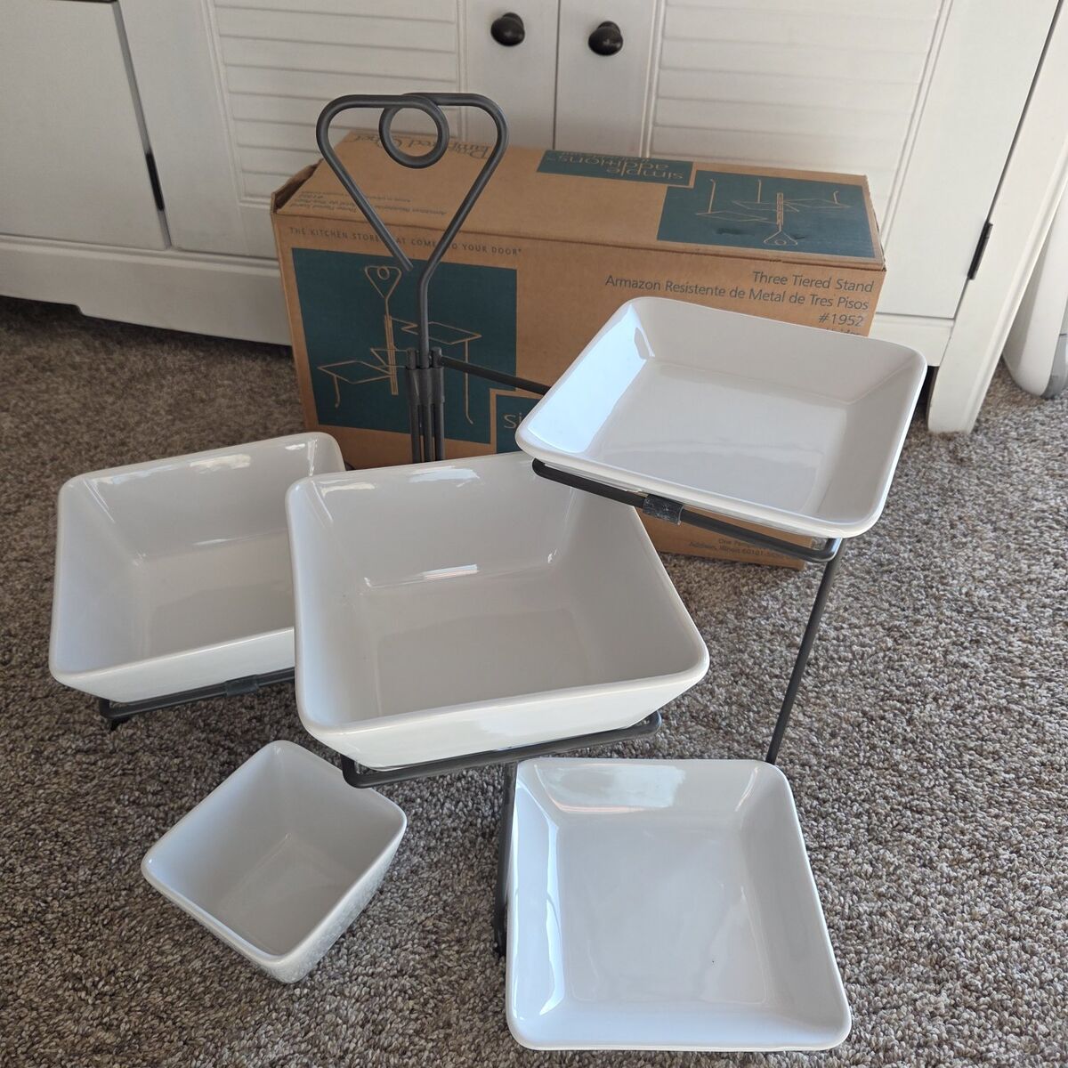 Pampered Chef 3 Tier Platter Set