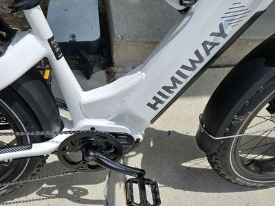 Himiway D5 PRO Center Drive stepthru Ebike White with Himiway shock seat O.B.O