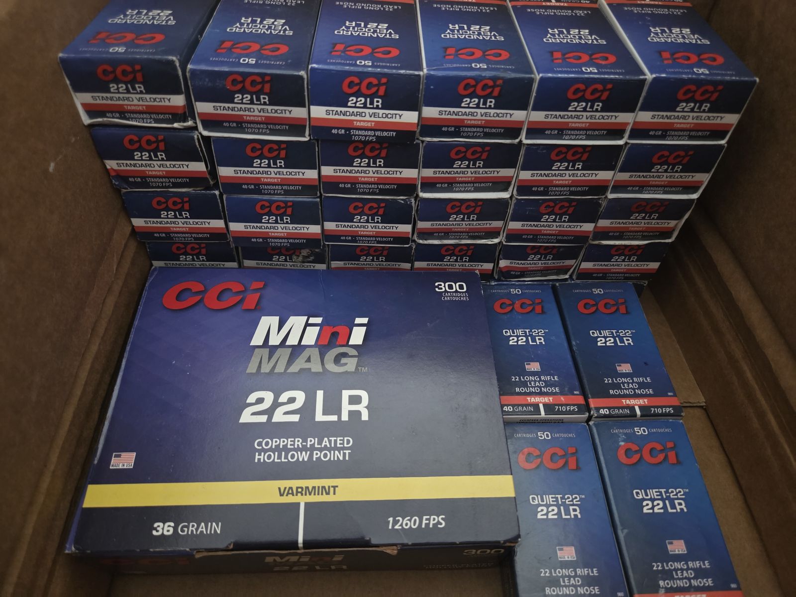 CCi 22LR Sampler pack - Sub, Target, Varmint - 2750 rounds