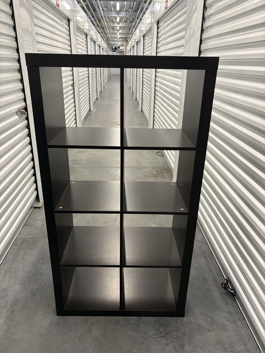 Black 8 Cube Shelf Bookcase