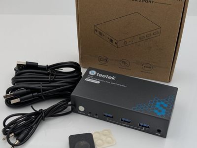 TEETEK 8K HDMI KVM SWITCH | DUAL MONITOR 2-PORT