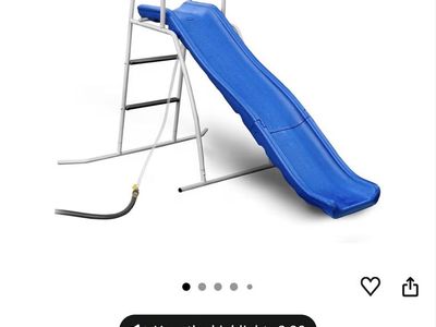 Water slide with tarp