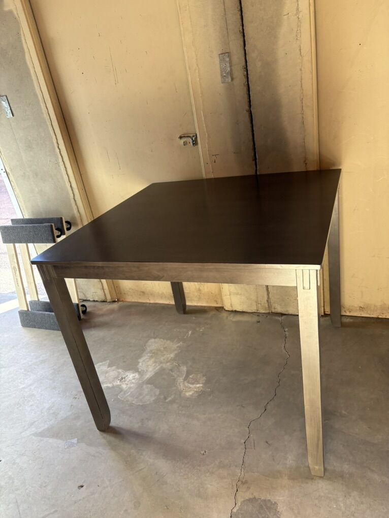 Modern Table – 36” Square, Dark Brown