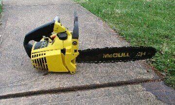 McCulloch Mac 110 with new extra smaller bar