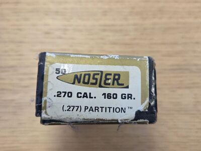 Nosler 270 160 grain partition