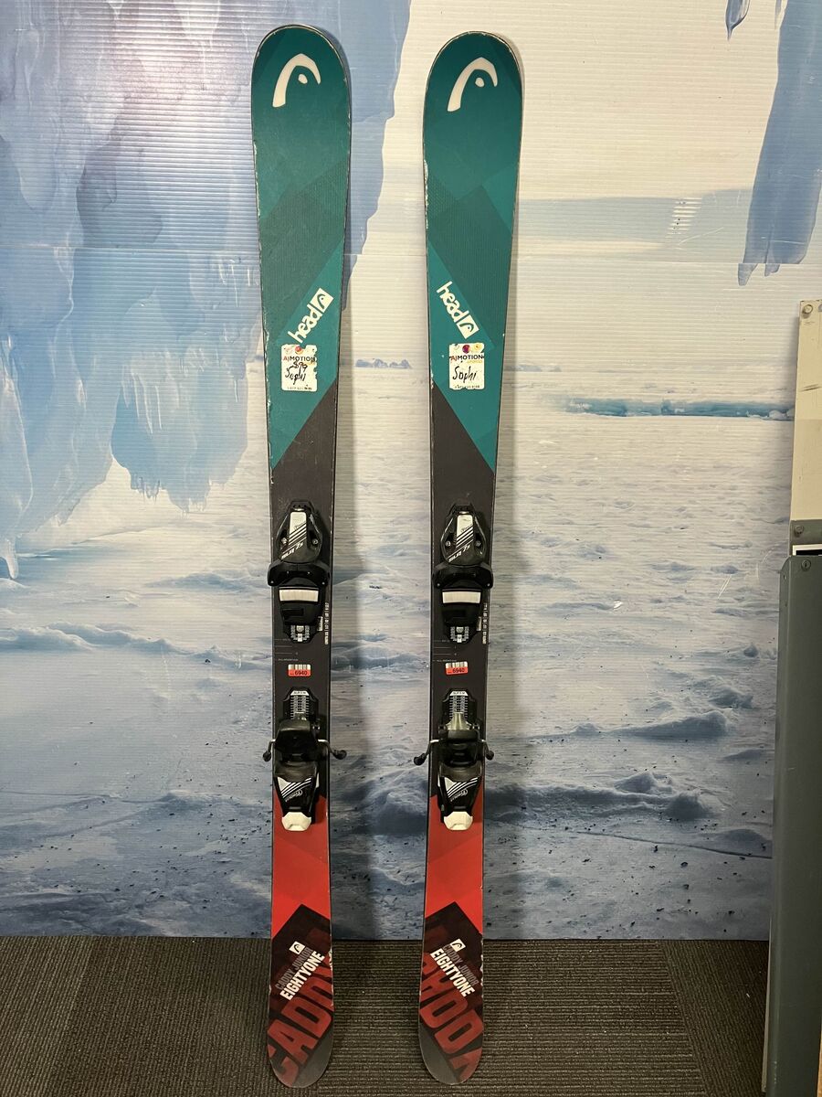 Used Head Caddy Junior 81 Kids Skis- 151 CM W/ SLR 7.5 Bindings
