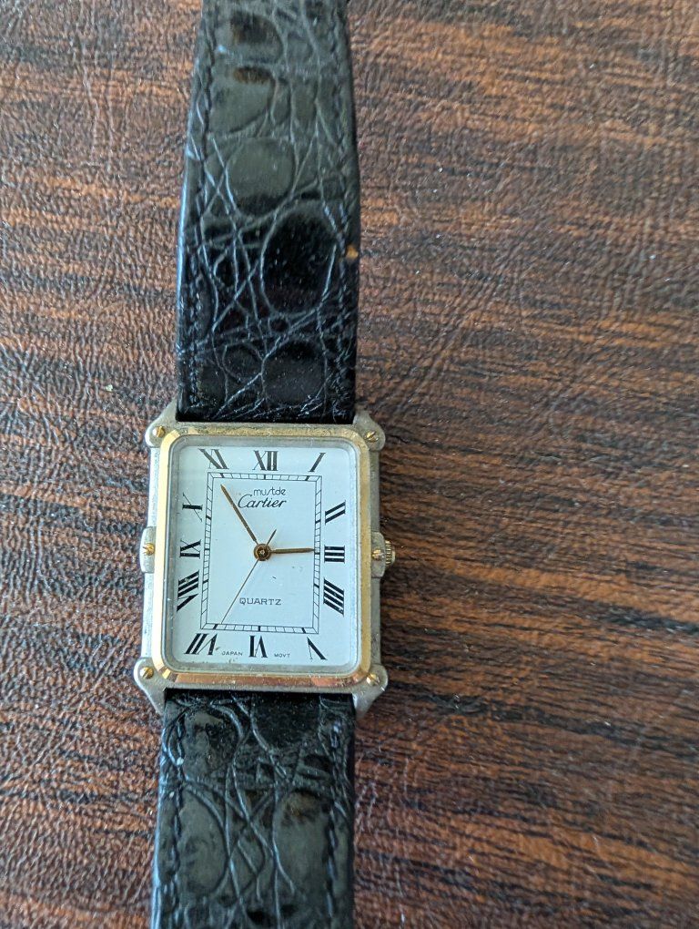 Cartier Must de Ladies vintage watch with brand new battery in it