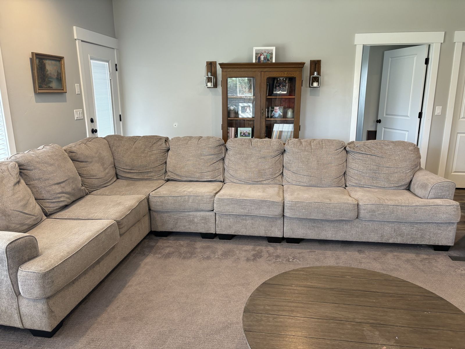 Large Grey Sectional from Fisher Home Furniture