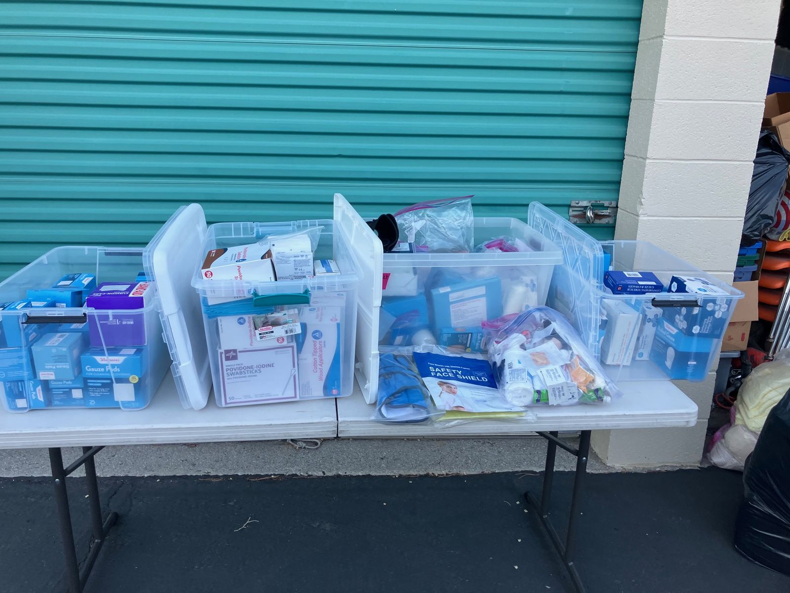 4 Totes Of New Medical First Aid Supplies