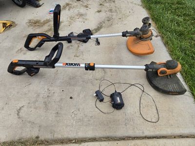 WORX Cordless String Trimmers / Edgers with Batteries and Chargers