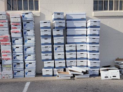 Banker boxes storage