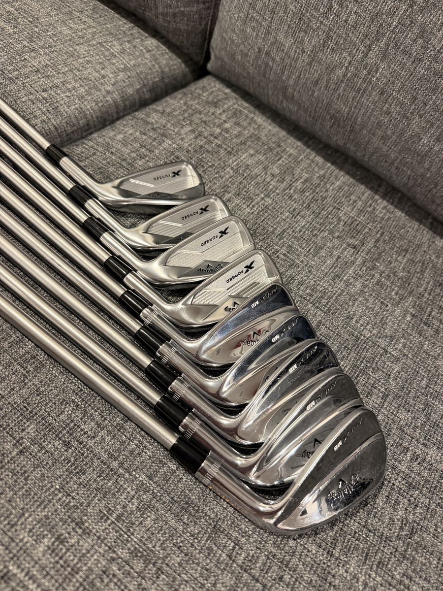 Callaway X Forged 18'/Apex MB Iron Set 3-PW KBS Ctaper 130X + Extra 6 Iron
