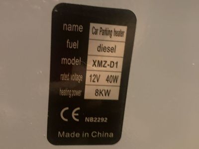 VEVOR Diesel Air Heater – 12V, 5KW/8KW – Works Great