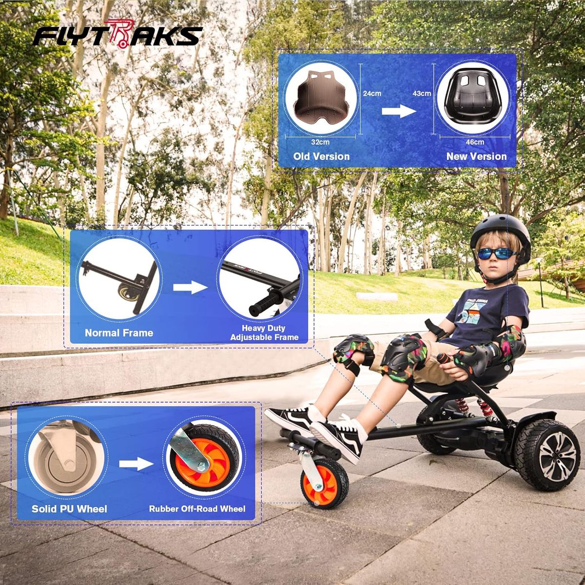 FLYTRACKS Hoverboard Go Kart