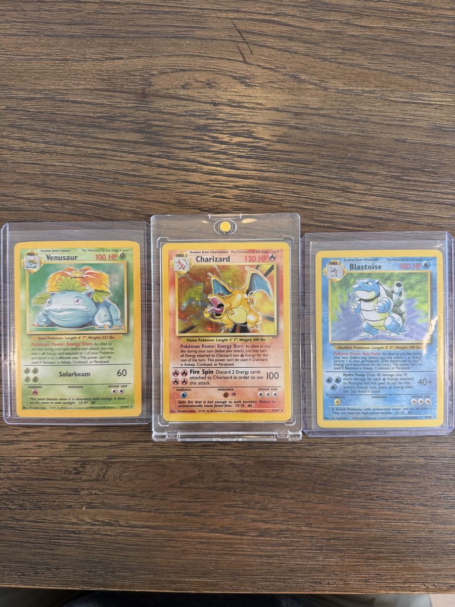 Chairzard Blastoise Venusaur Holos
