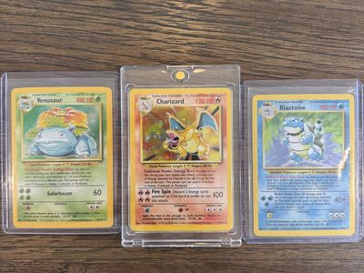 Chairzard Blastoise Venusaur Holos