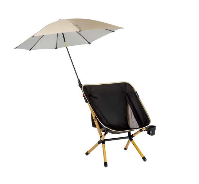 Bumboo Packable Chair with Sun Shade - Camping Hunting Tailgating