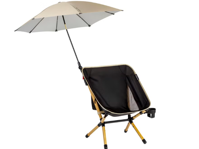 Bumboo Packable Chair with Sun Shade - Camping Hunting Tailgating