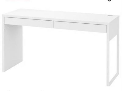 IKEA MICKE White Desk with 2 Drawers - 55 7/8"x19 5/8"
