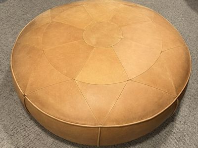 Article Leather Ottoman