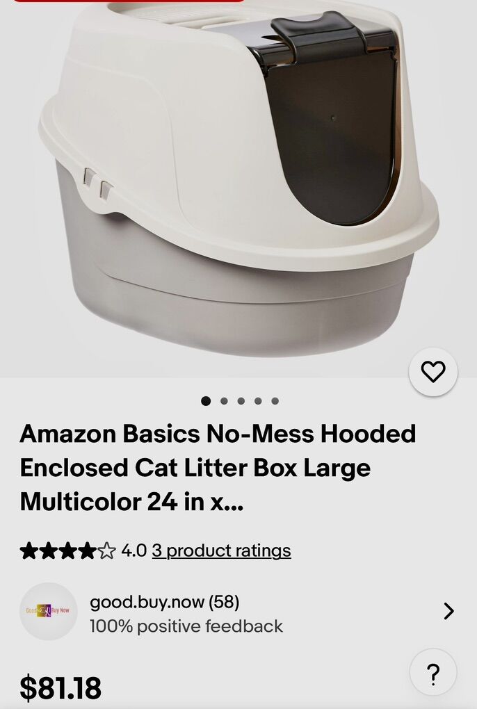 New Hooded Cat Litter Box